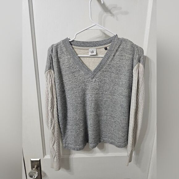 CAbi V Neck Sweatshirt Size Small - Picture 3 of 4